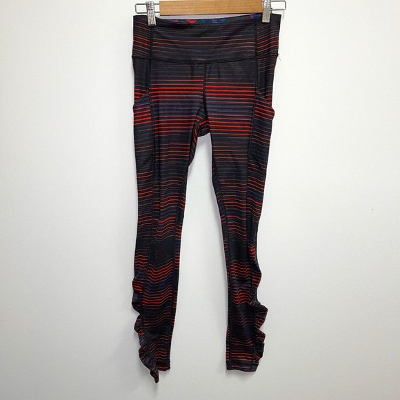 Lululemon Speed Tight IV Twisted Dune Alarming Black Size 4‎ - Picture 3 of 9